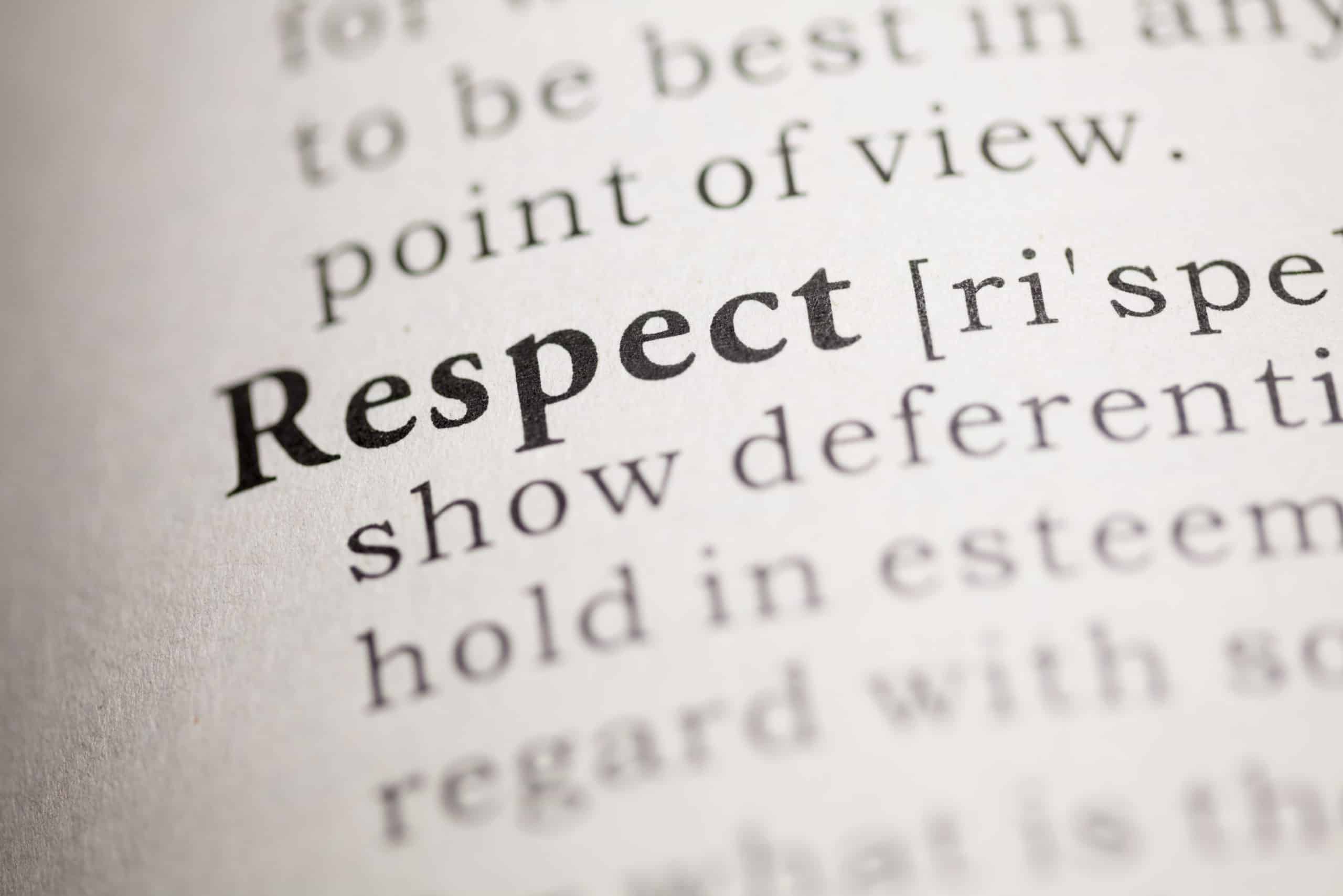 Personalization Spells “Respect”