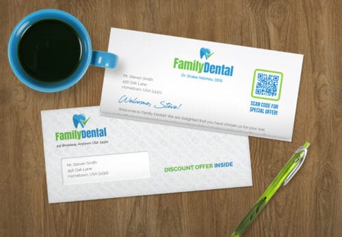 Custom dental letters and envelopes from ImageMark