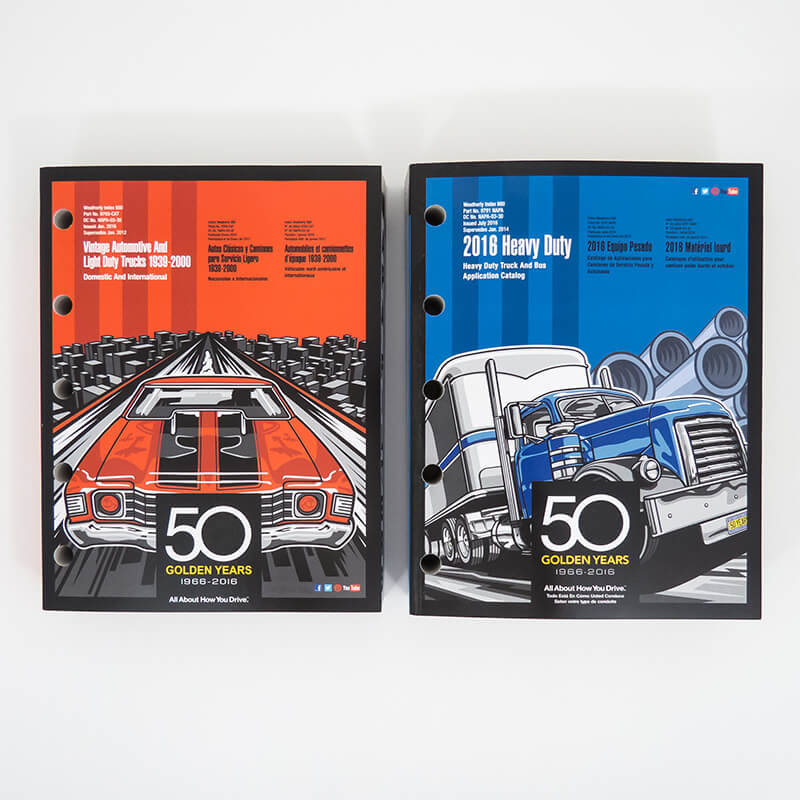 Printed booklets with vintage and heavy duty vehicles